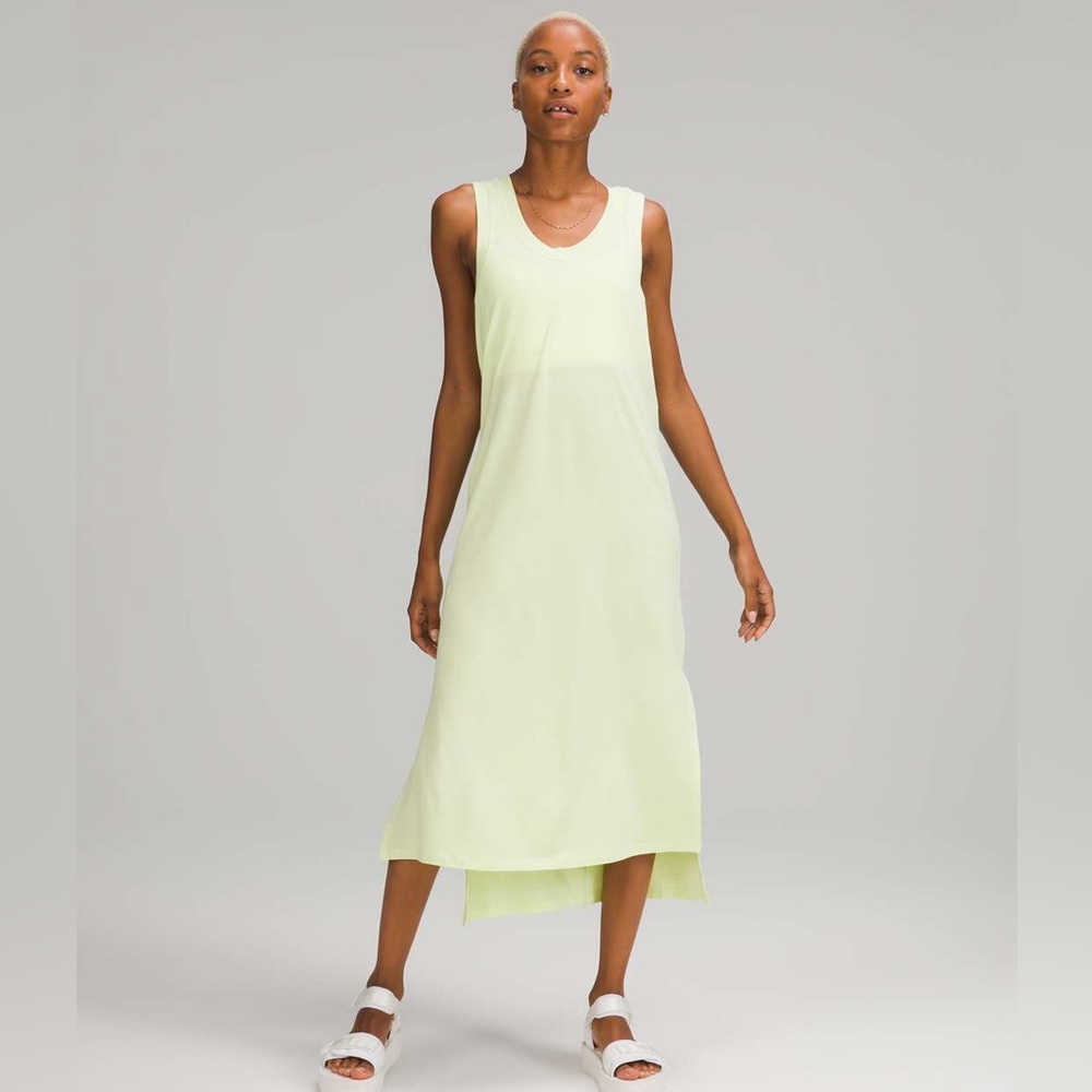 Lululemon All Yours Tank Maxi Dress in Crispin Green Sz 6